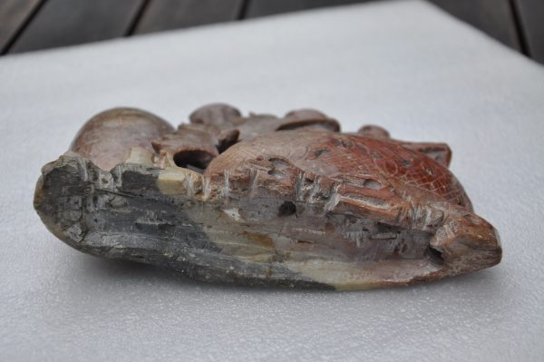 POT A PINCEAUX OU ENCRIER EN PIERRE DE LARD OU STEATITE - CHINE FIN XIXème – Image 6