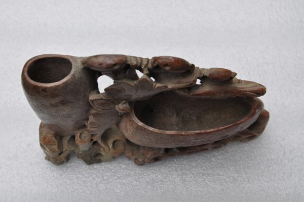 POT A PINCEAUX OU ENCRIER EN PIERRE DE LARD OU STEATITE - CHINE FIN XIXème – Image 7