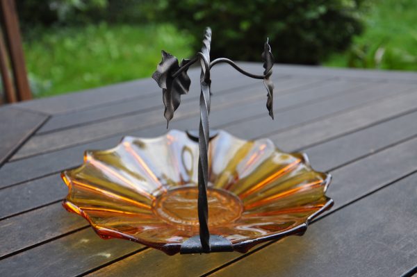 Coupe en verre fumé Art déco – Image 5