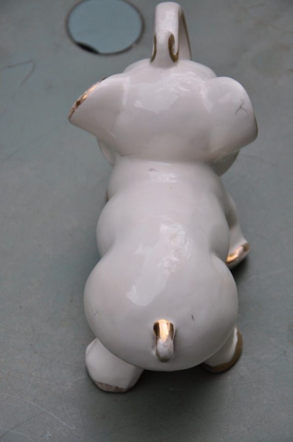 Eléphant vintage en faïence années 50 – Image 2