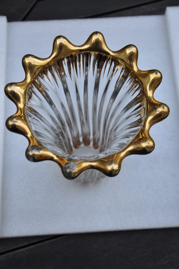 Ancien vase en cristal de Bayel – Image 6