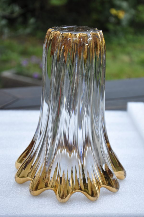 Ancien vase en cristal de Bayel – Image 4