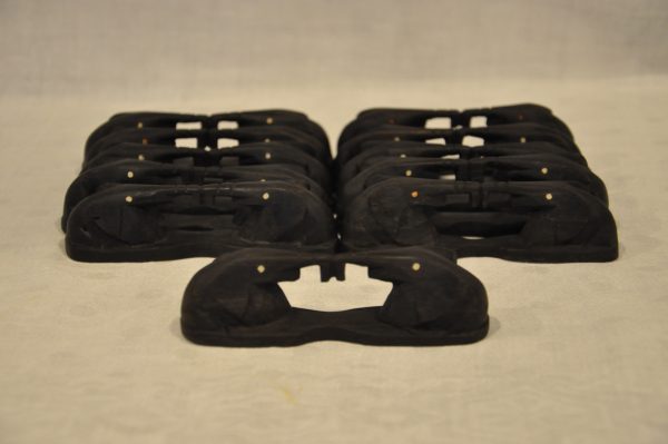 Lot de portes couteaux éléphant en bois d'ebene – Image 2