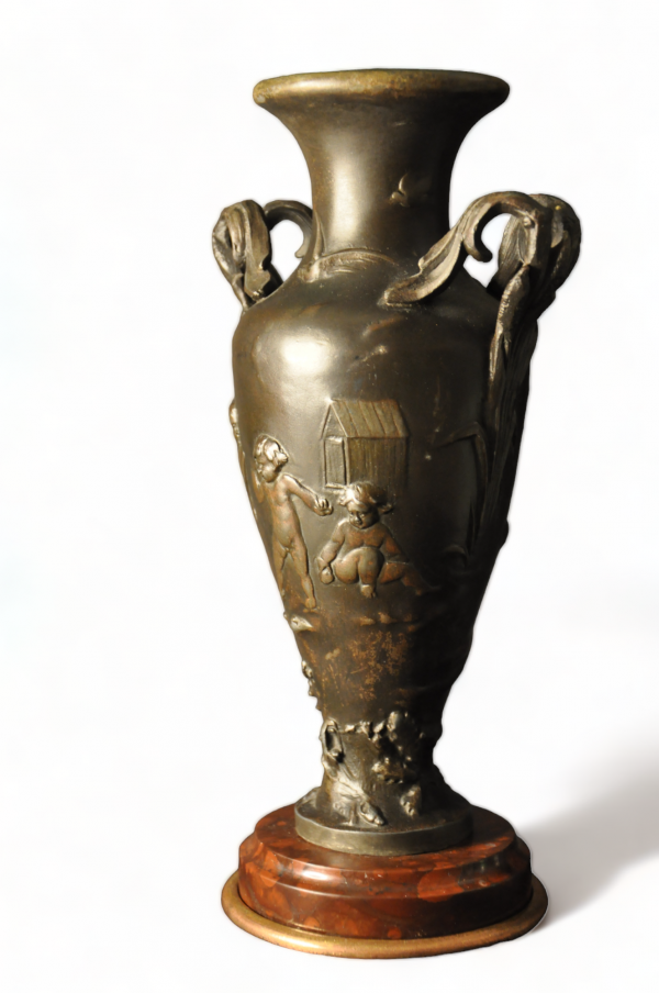 Vase XIXe Siècle décors d'angelots joueurs-XIXe Siècle  Emile Rey – Image 6
