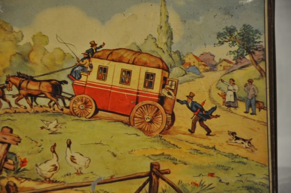 Ancienne boîte de chocolat en tôle Kwatta le Bois d'Haine années 70 – Image 4