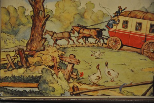 Ancienne boîte de chocolat en tôle Kwatta le Bois d'Haine années 70 – Image 3