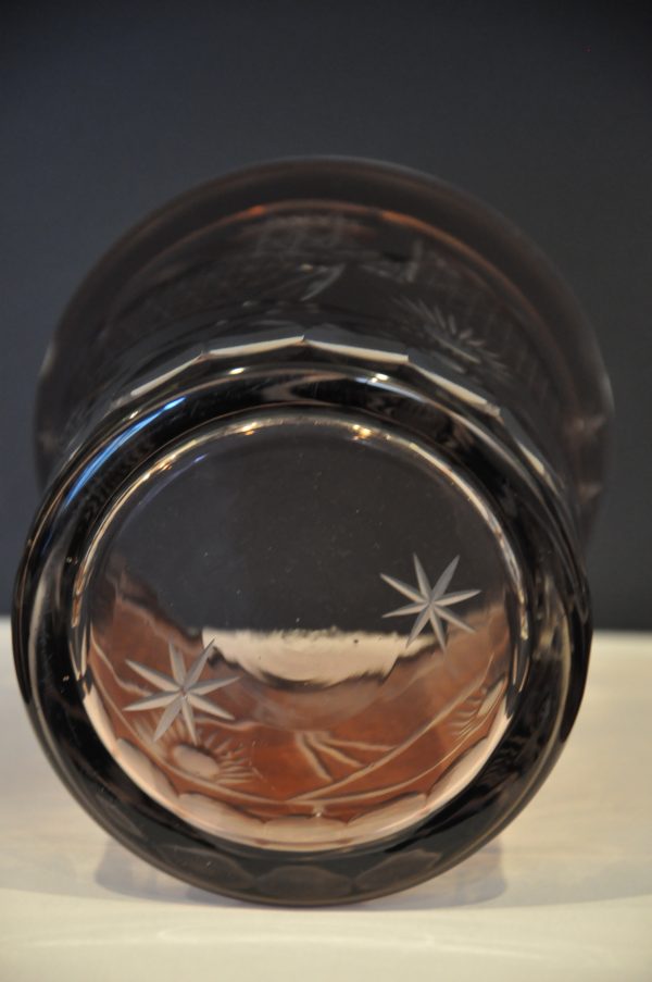 Vase ancien en cristal taillé – Image 4