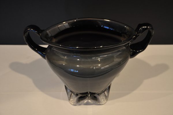 Vase vintage en verre soufflé