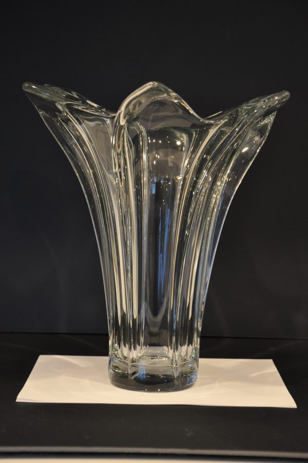 Grand vase en cristal de Vannes le Châtel années 60 – Image 6