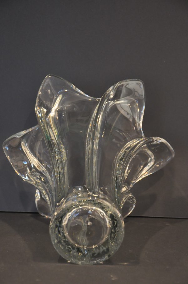 Grand vase en cristal de Vannes le Châtel années 60 – Image 3