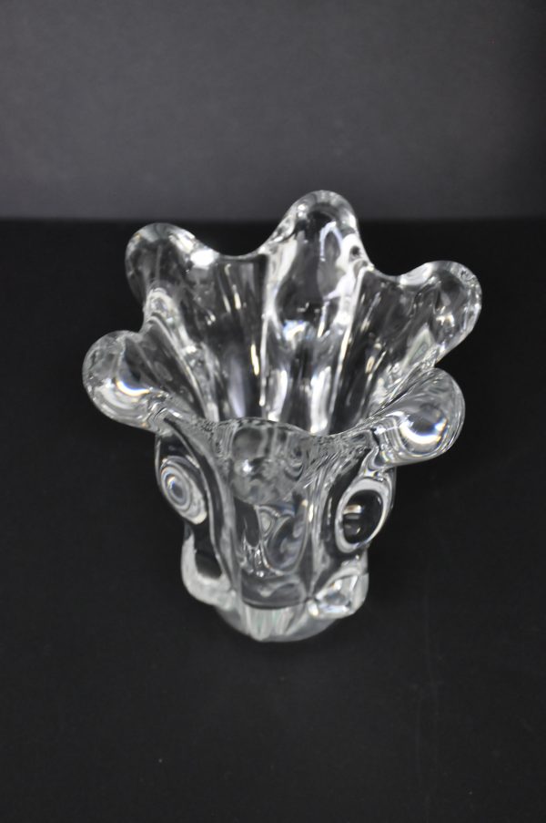 Vase en cristal de Vannes le Châtel signé – Image 5