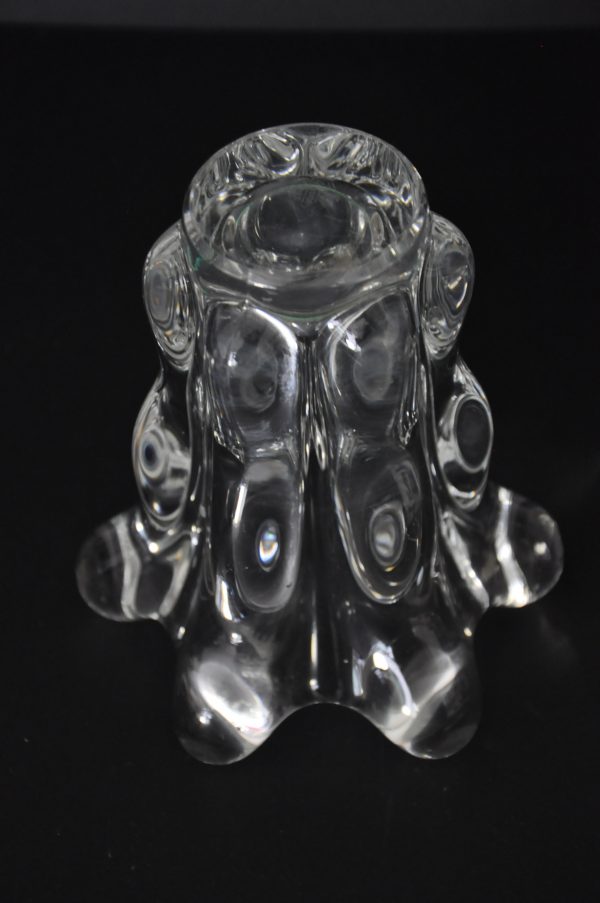Vase en cristal de Vannes le Châtel signé – Image 3
