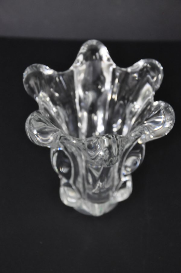 Vase en cristal de Vannes le Châtel signé – Image 2