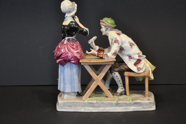 L'écrivain public  sujet en porcelaine  "Akermann & Fritze Volkstedt" – Image 8