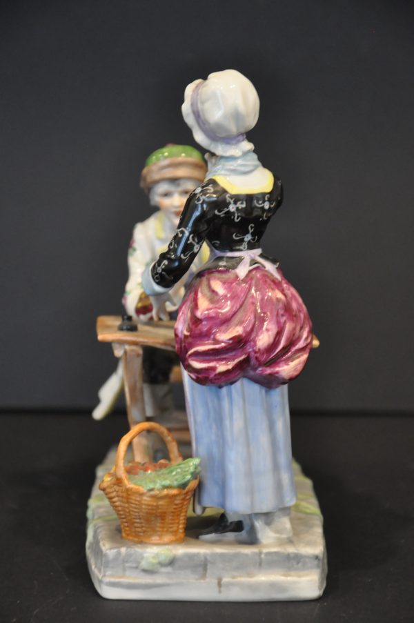 L'écrivain public  sujet en porcelaine  "Akermann & Fritze Volkstedt" – Image 6
