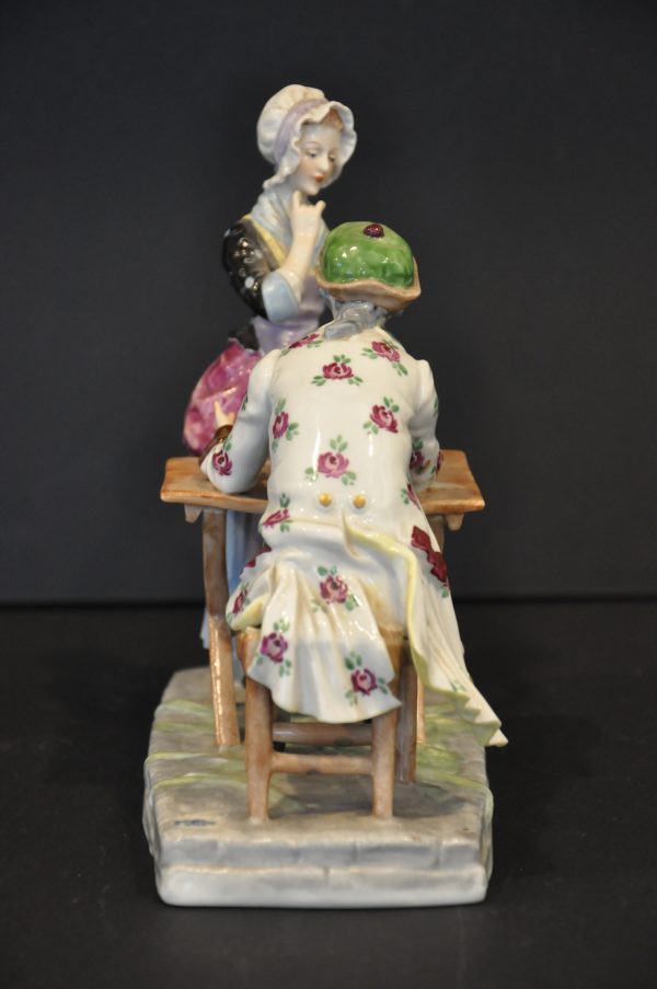L'écrivain public  sujet en porcelaine  "Akermann & Fritze Volkstedt" – Image 5