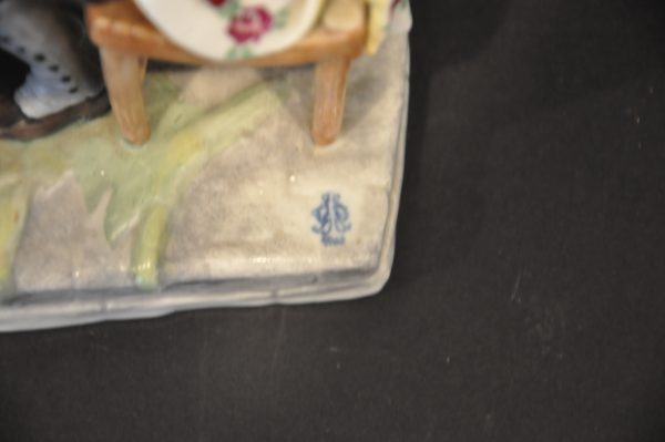 L'écrivain public  sujet en porcelaine  "Akermann & Fritze Volkstedt" – Image 3