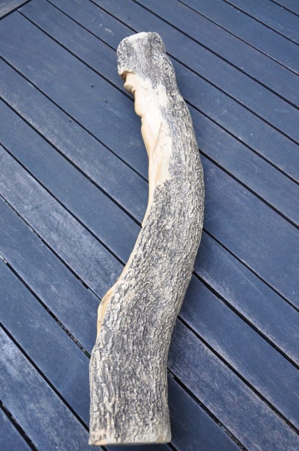 Esprit de bois sculpture asiatique vieux sage et le hibou – Image 4