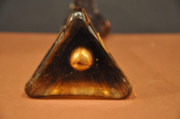 Soliflore vintage en cristal orange – Image 4
