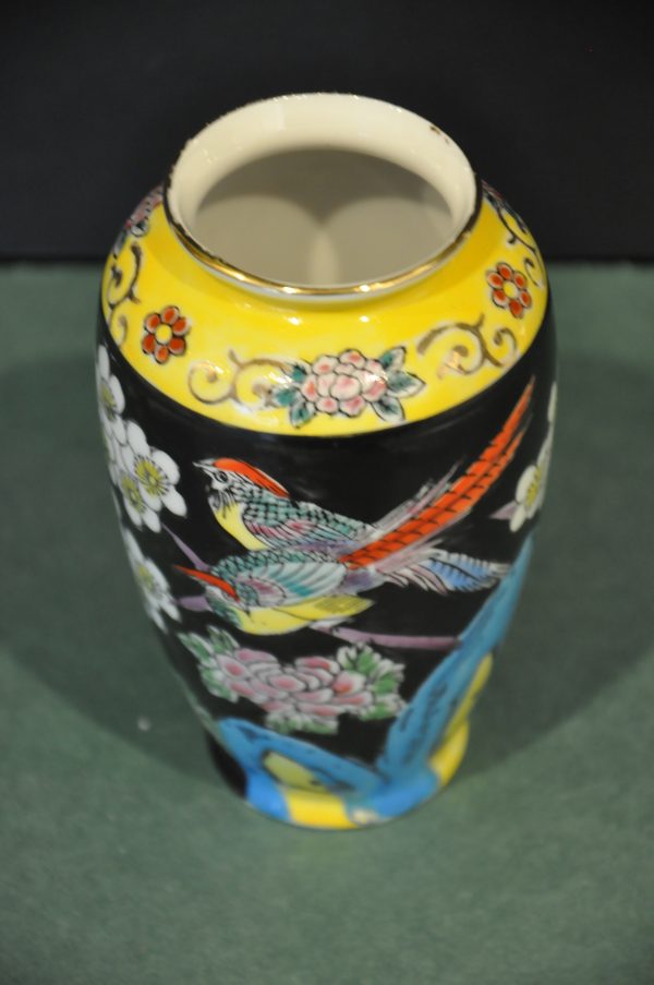 VASE EN PORCELAINE POLYCHROME JAPONAISE  – Image 5