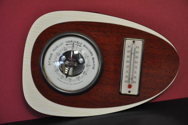 ANCIEN BAROMETRE THERMOMETRE VINTAGE