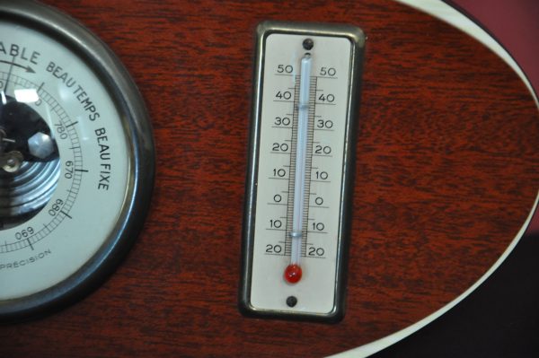 ANCIEN BAROMETRE THERMOMETRE VINTAGE – Image 4