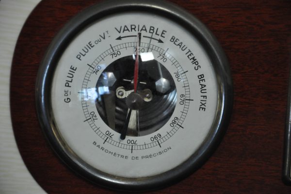 ANCIEN BAROMETRE THERMOMETRE VINTAGE – Image 3