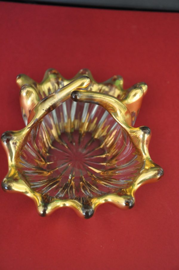 VIDE POCHE ANCIEN EN VERRE  DORURE SUR LE REBORD – Image 6