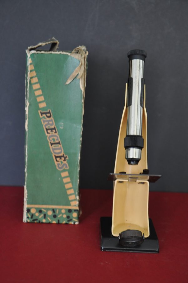 ANCIEN MICROSCOPE MARQUE "PRECIDES" MANUFACTURE MAPED – Image 8