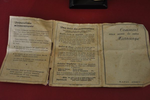 ANCIEN MICROSCOPE MARQUE "PRECIDES" MANUFACTURE MAPED – Image 4