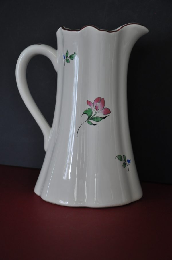 Cruche à eau en faîence française signée KG LUNEVILLE – Image 8