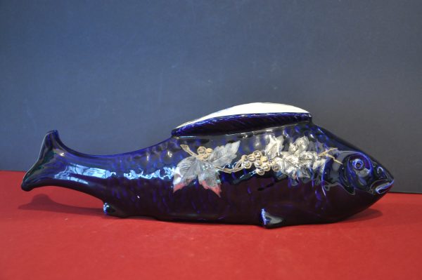 Poisson jardinière vintage en porcelaine signé A.Dubois (Belgique) – Image 2