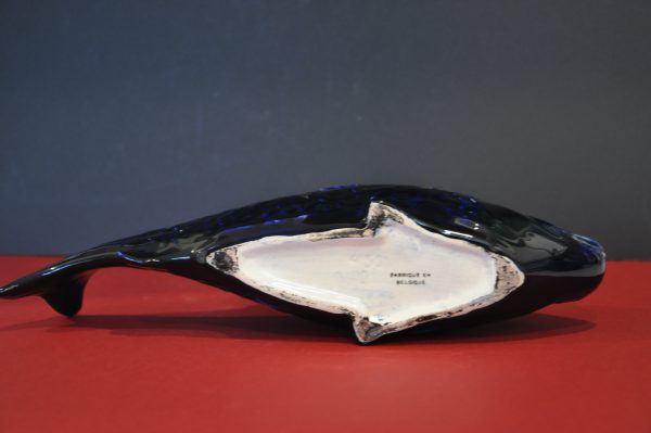 Poisson jardinière vintage en porcelaine signé A.Dubois (Belgique) – Image 8
