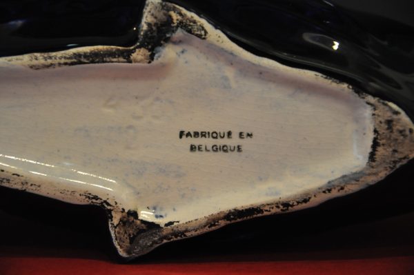 Poisson jardinière vintage en porcelaine signé A.Dubois (Belgique) – Image 7