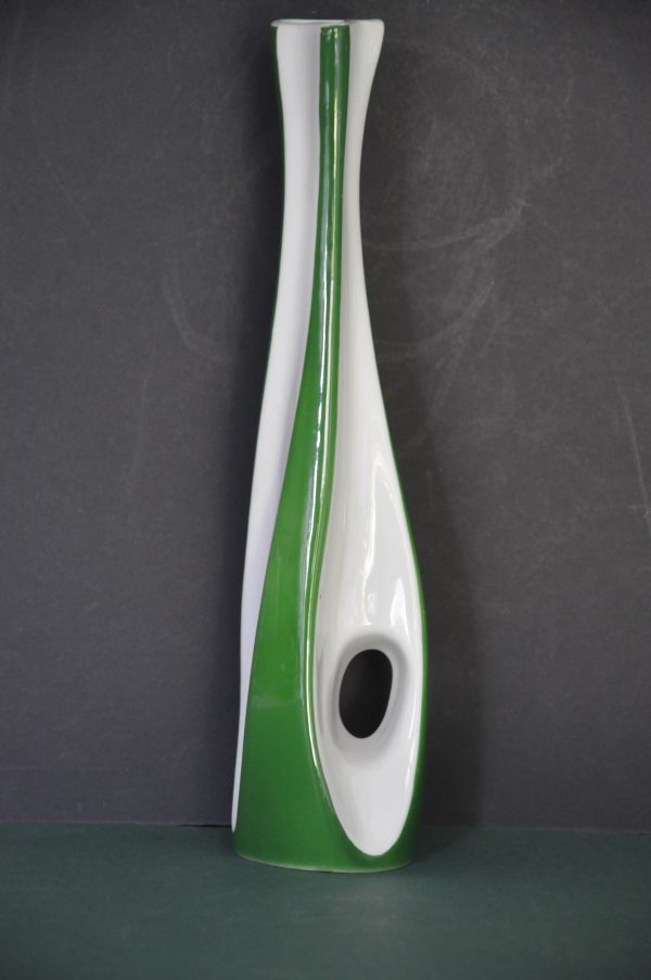 Vase en porcelaine Vintage CMIELOW des Années 60 