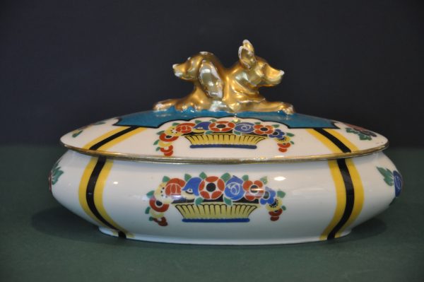 Boîte à Bijoux en Porcelaine de Limoges - Art Déco