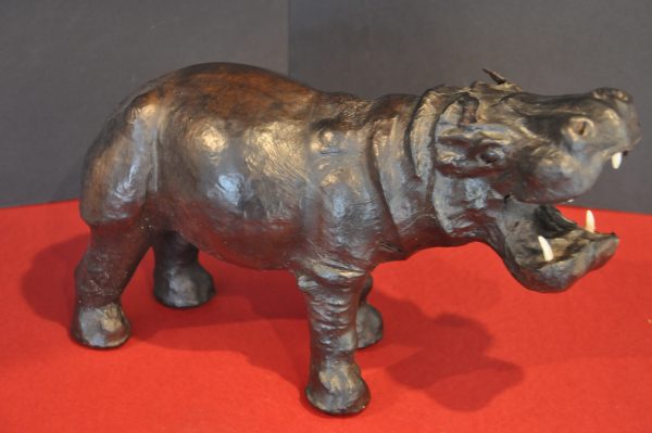 Hippopotame en cuir vintage des années 60 - – Image 7