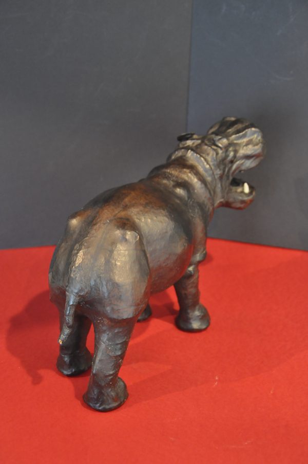 Hippopotame en cuir vintage des années 60 - – Image 6