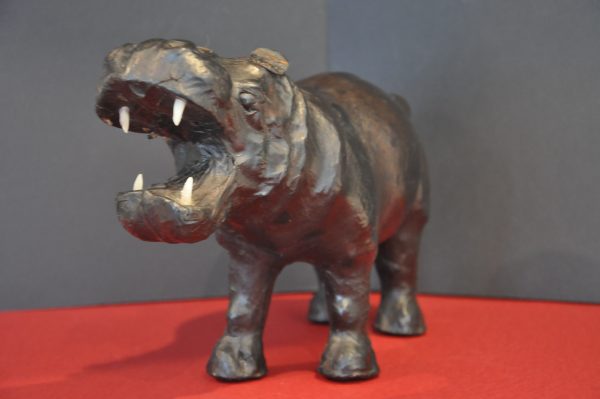 Hippopotame en cuir vintage des années 60 - – Image 4
