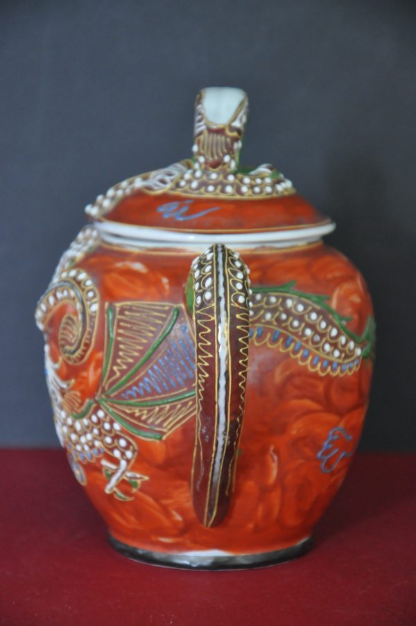 Théière japonaise en porcelaine XXeme  -  décor Dragon – Image 5