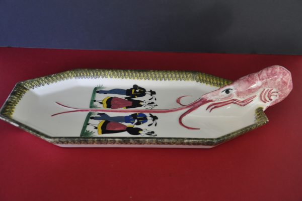 Plat à crevettes en faïence de Quimper - modèle Orio - Décor breton – Image 6