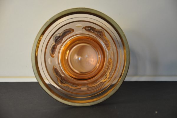 Vase en verre dépoli doré - Années 60 – Image 4