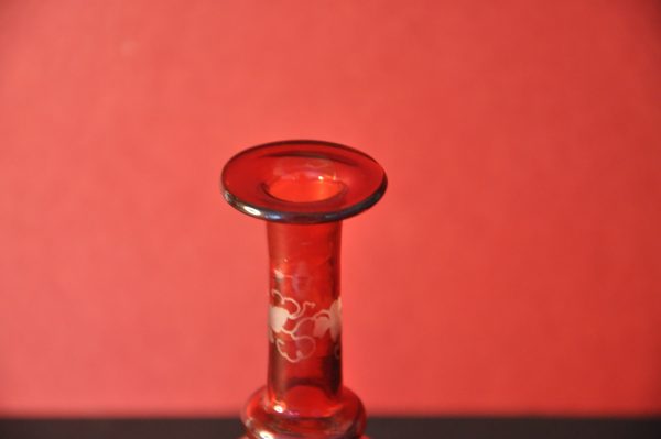 Flacon de parfum en cristalde Bohème, 19ème siècle. – Image 5