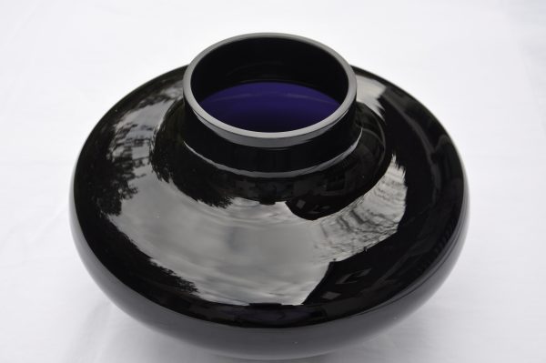 Vase en verre opaque de couleur violet foncé ✨ – Image 6