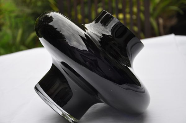 Vase en verre opaque de couleur violet foncé ✨ – Image 4