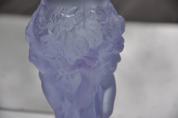 Vase Art Déco en Verre Pressé-Moulé attribue à Heinrich Hoffman – Image 3