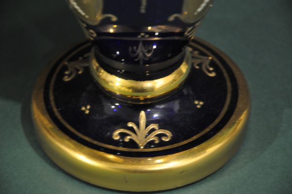 Vase Art Nouveau en verre de Bohème (Fin XIXème début XXème ) – Image 3