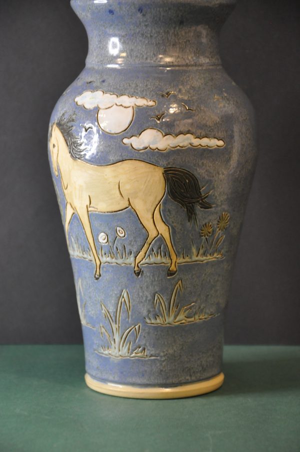 Vase en grès émaillé signé Willy Biron - Poterie de Châtelet (1917-1980) – Image 6
