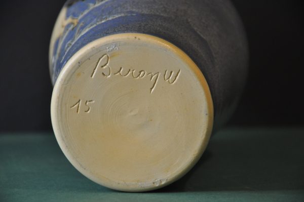 Vase en grès émaillé signé Willy Biron - Poterie de Châtelet (1917-1980) – Image 5