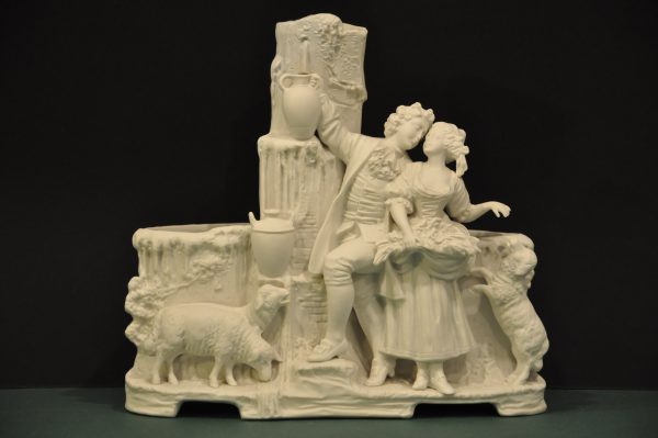 Jardinière et Soliflor en Biscuit Ancien – Image 2